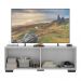 Rack TV até 50 Polegadas com Espelhos 4 Portas Multimóveis MP1083 Branco/Preto