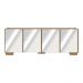 Rack TV até 50 Polegadas com Espelhos 4 Portas Multimóveis MP1083 Rustic/Natural