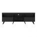 Rack TV até 65 Polegadas com Pés Retrô Multimóveis MP1091 Preto