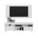 Rack c/ Painel P/TV até 65" e Pés Retrô Flórida Multimóveis Branco