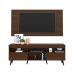 Rack c/ Painel P/TV até 65" e Pés Retrô Flórida Multimóveis Duna/Preto