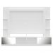 Rack c/ Painel TV 65" Portas c/ Espelho Oslo Multimóveis Branco/Lacca Fumê