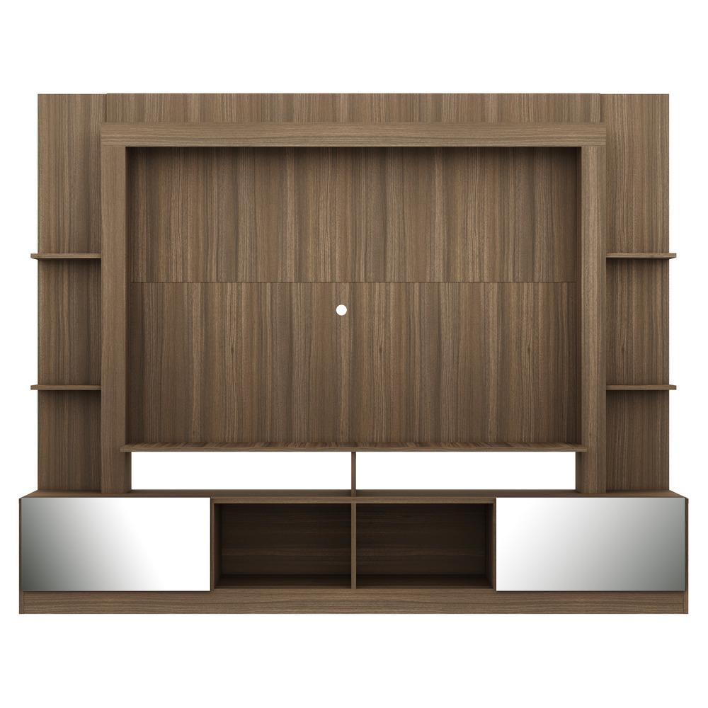 Rack c/ Painel TV 65" Portas c/ Espelho Oslo Multimóveis Madeirado/Tenerife