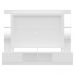 Rack c/ Painel TV 65" Prateleiras c/ Espelho Oslo Multimóveis Branco