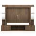 Rack c/ Painel TV 65" Prateleiras c/ Espelho Oslo Multimóveis Madeirado