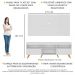 Rack c/ Painel TV 65" Retrô Holanda Multimóveis BR3133 Branco/Natural