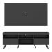 Rack c/ Painel TV 65" Retrô Holanda Multimóveis BR3133 Preto