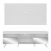 Rack c/ Painel TV 65" Retrô com Espelho Holanda Multimóveis BR3138 Branco