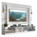 Rack c/ Painel e Suporte TV 65" Portas c/ Espelho Oslo Multimóveis Branco