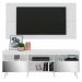 Rack c/ Painel e Suporte TV 65" c/ Espelho e Pés Retrô Flórida Multimóveis Branco