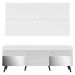 Rack c/ Painel e Suporte TV 65" c/ Espelho e Pés Retrô Flórida Multimóveis Branco/Preto