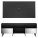 Rack c/ Painel e Suporte TV 65" c/ Espelho e Pés Retrô Flórida Multimóveis Preto