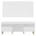 Rack c/ Painel e Suporte TV 65" e Pés Retrô Flórida Multimóveis Branco/Natural