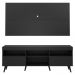 Rack c/ Painel e Suporte TV 65" e Pés Retrô Flórida Multimóveis Preto