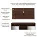 Rack com Espelho e Painel para TV até 65" Multimóveis Flórida FG3137 Madeirado