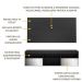 Rack com Espelho e Painel para TV até 65" Multimóveis Flórida FG3137 Preto