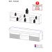Rack com Espelho para TV até 65" Multimóveis Paris FG3329 com 2 Portas Branco