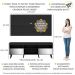 Rack com Espelho, Pés Retrô, Painel e Suporte TV 65" com 2 Portas Londres Multimóveis Preto