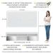 Rack com Espelho, Painel e Suporte TV 65" com 2 Portas Londres Multimóveis Branco