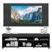 Rack com Espelho, Rodízios e Painel TV 65" e 2 Portas Londres Multimóveis Preto
