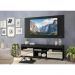 Rack com Espelho, Rodízios e Painel TV 65" e 2 Portas Londres Multimóveis Preto