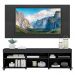 Rack com Espelho, Rodízios, Painel e Suporte TV 65" com 2 Portas Londres Multimóveis Preto