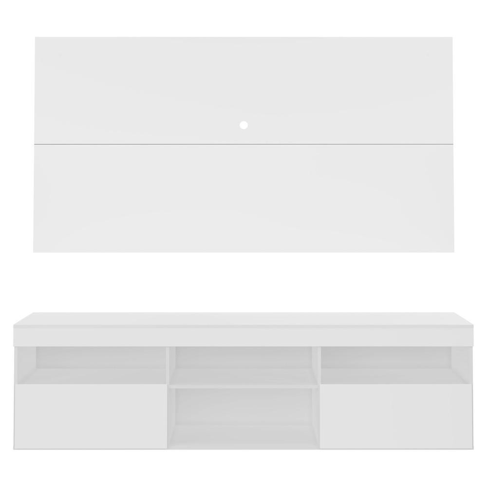Rack com Painel P/TV até 65" Flórida Multimóveis  Branco