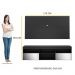 Rack com Painel P/TV até 65" e Espelho Flórida Multimóveis Preto