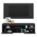 Rack com Painel P/TV até 65" e Espelho Flórida Multimóveis Preto