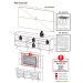 Rack com Painel Retrô com Espelho para TV até 65" Multimóveis Flórida FG3138 Branco/Natural
