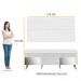 Rack com Painel Retrô com Espelho para TV até 65" Multimóveis Flórida FG3138 Branco/Natural