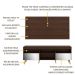 Rack com Painel Retrô com Espelho para TV até 65" Multimóveis Flórida FG3138 Madeirado/Natural