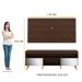 Rack com Painel Retrô com Espelho para TV até 65" Multimóveis Flórida FG3138 Madeirado/Natural