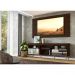 Rack com Painel Retrô com Espelho para TV até 65" Multimóveis Flórida FG3138 Madeirado/Natural