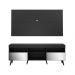 Rack com Painel Retrô com Espelho para TV até 65" Multimóveis Flórida FG3138 Preto