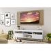 Rack com Painel TV 65" Londres Multimóveis Pés Retrô e 2 portas Branco/Rustic/Natural