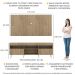 Rack com Painel TV 65" Londres Multimóveis Pés Retrô e 2 portas Rustic/Branco