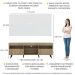Rack com Painel TV 65" Londres Multimóveis Pés Retrô e 2 portas Rustic/Branco/Preto
