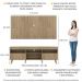 Rack com Painel TV 65" Londres Multimóveis Pés Retrô e 2 portas Rustic/Natural