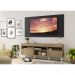 Rack com Painel TV 65" Londres Multimóveis Pés Retrô e 2 portas Rustic/Preto/Branco