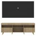 Rack com Painel TV 65" Londres Multimóveis Pés Retrô e 2 portas Rustic/Preto/Natural