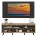 Rack com Painel TV 65" Londres Multimóveis Pés Retrô e 2 portas Rustic/Preto/Preto