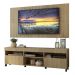 Rack com Painel TV 65" Londres Multimóveis com Rodízios e 2 portas Rustic