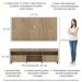 Rack com Painel TV 65" Londres Multimóveis com Rodízios e 2 portas Rustic