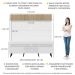 Rack com Painel TV 65" Madri Multimóveis Branco/Rustic com Prateleira e Pés Retrô Preto