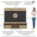 Rack com Painel TV 65" Madri Multimóveis com Suporte e Prateleira Rustic/Preto
