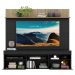 Rack com Painel TV 65" Madri Multimóveis e Prateleira Preto/Rustic