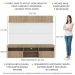 Rack com Painel TV 65" Madri Multimóveis e Prateleira Rustic/Branco