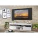 Rack com Painel TV 65" com 2 portas Londres Multimóveis Branco/Preto