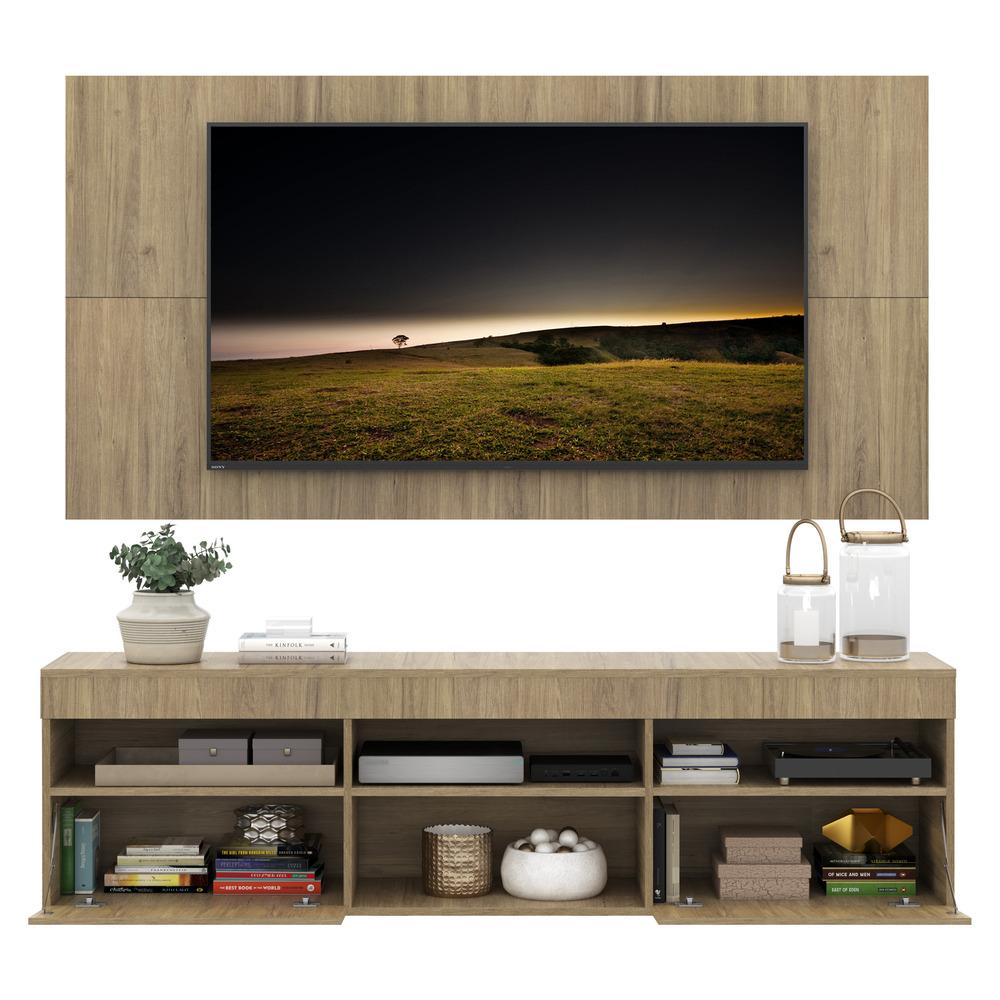 Rack com Painel TV 65" com 2 portas Londres Multimóveis Rustic